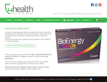 Tablet Screenshot of 4healthintegratori.com